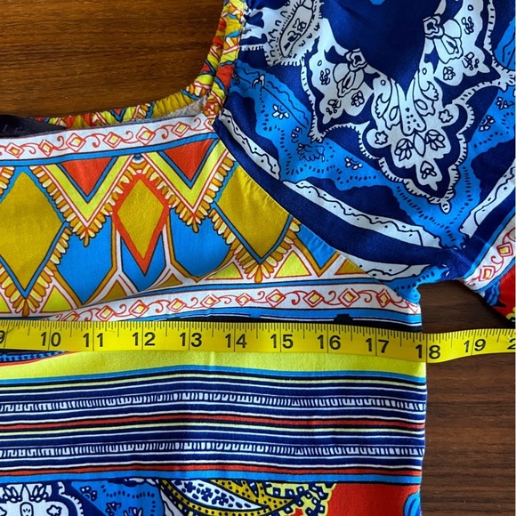 Hale Bob Mixed Print Satin Shift Dress Size Small - Picture 15 of 16